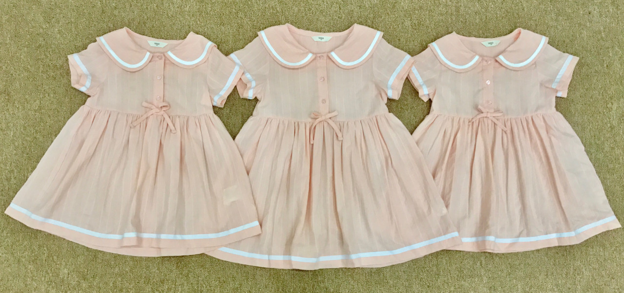 Đầm vải Trissi xuất hàn, form to, sz từ 100 đến 130 cho bé từ 15 đến 30 ký (form to).